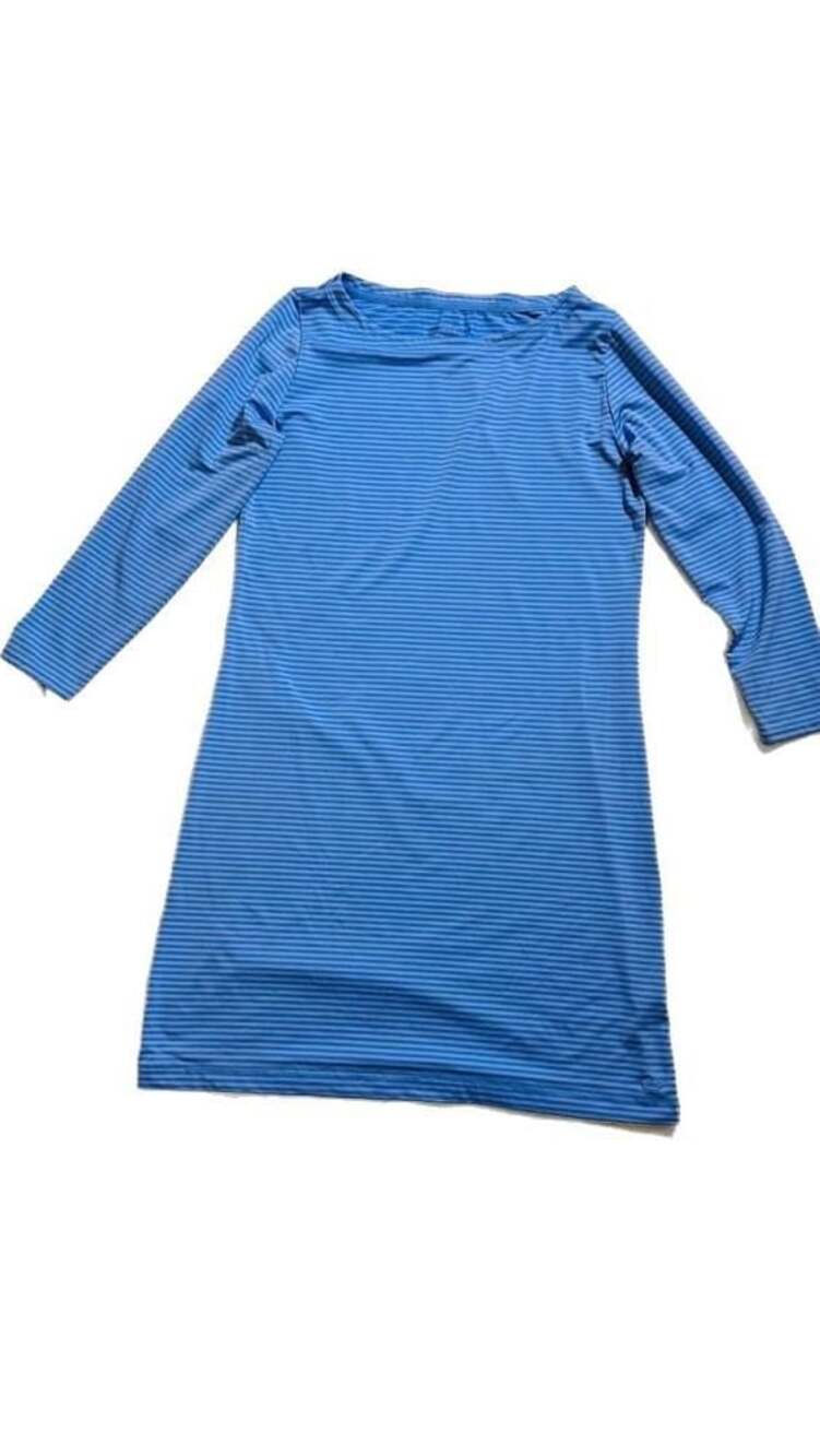 Vineyard Vines Sankaty Striped Boatneck Shift Dress